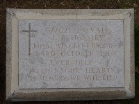 Struma Military Cemetery - Horsley, J E